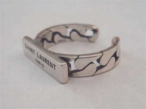 ysl arty ring silver|st laurent rings for women.